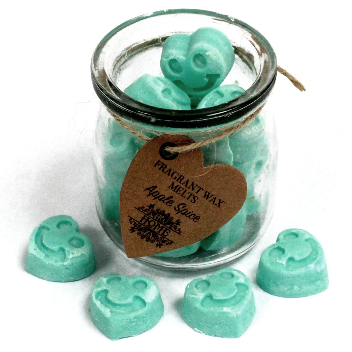Apple Spice Heart Shaped Soy Wax Warmer Melts in a Jar - Light Collection