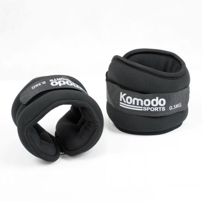 Neoprene Ankle Weights 1kg / 2kg or 3kg product packaging on clean background from Quintessential Holistic Health Ltd