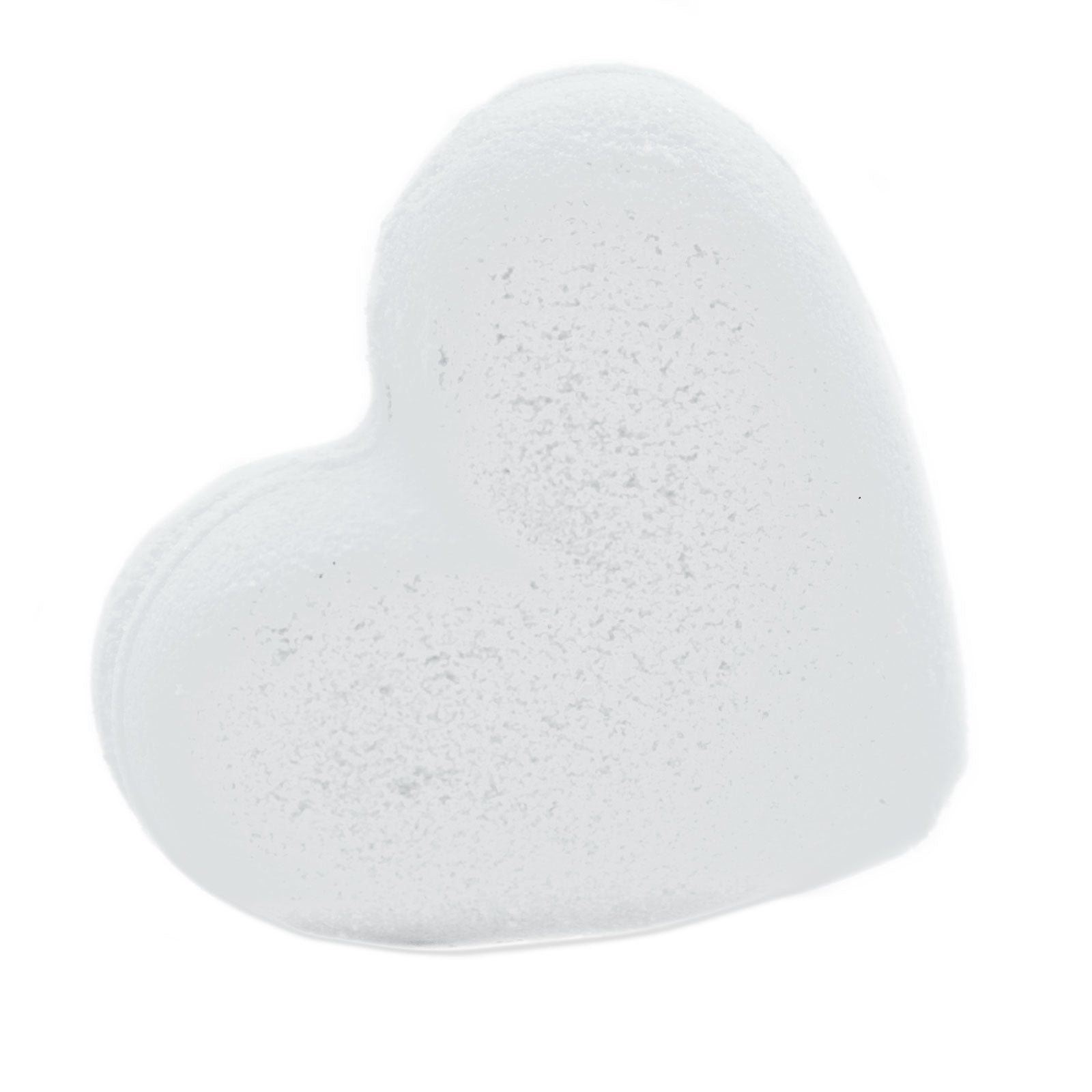 Coconut White Love Heart Scented Bath Bomb
