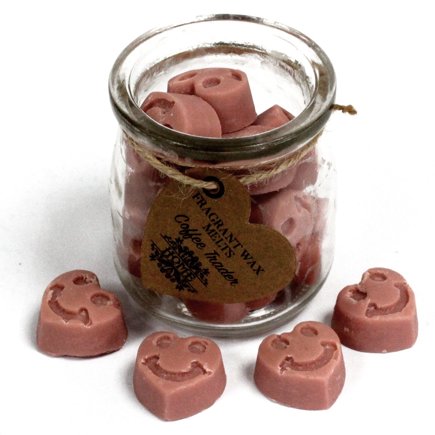 Coffee Trader Heart Shaped Soy Wax Warmer Melts in a Jar - Dark Collection