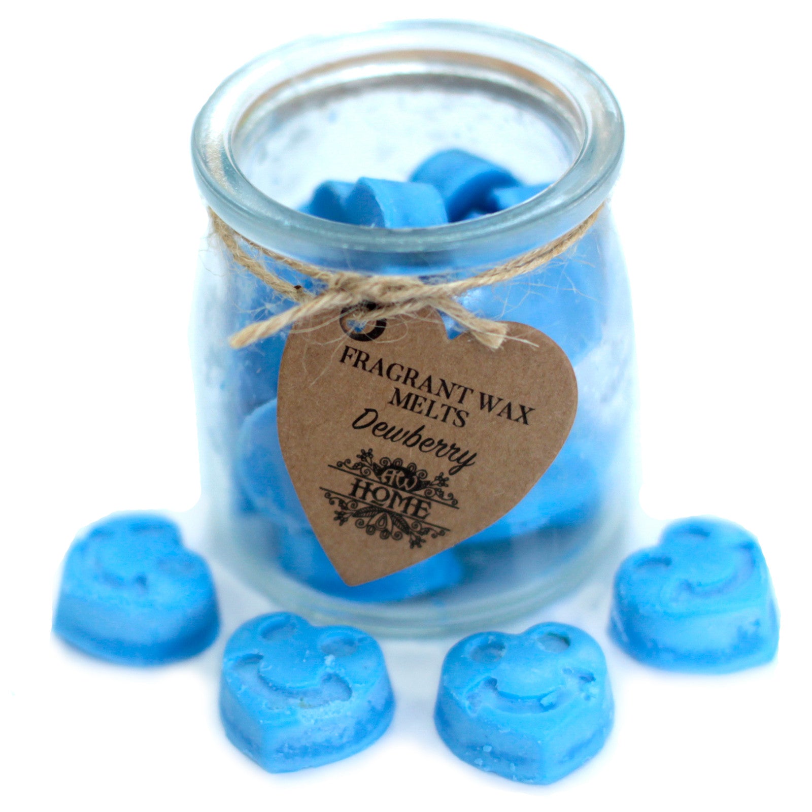 Dewberry Heart Shaped Soy Wax Warmer Melts in a Jar - Dark Collection