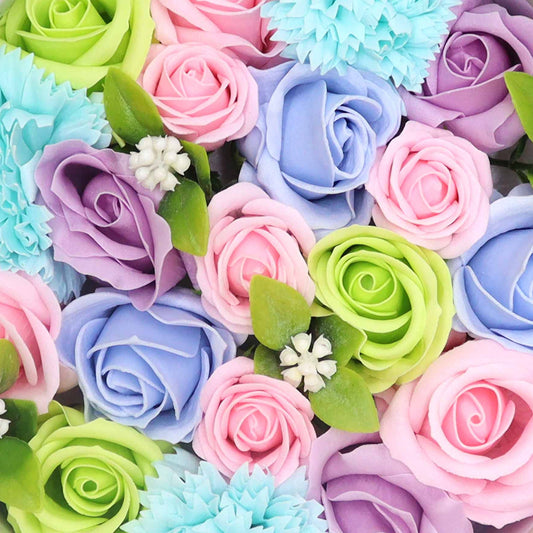 Flower Shaped Soap Gift Boxes - Blues Collection