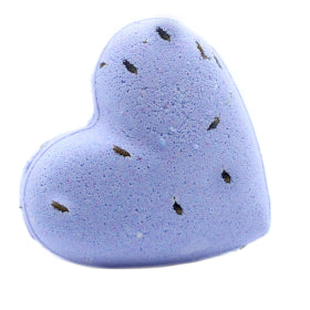 French Lavender Purple Love Heart Scented Bath Bomb