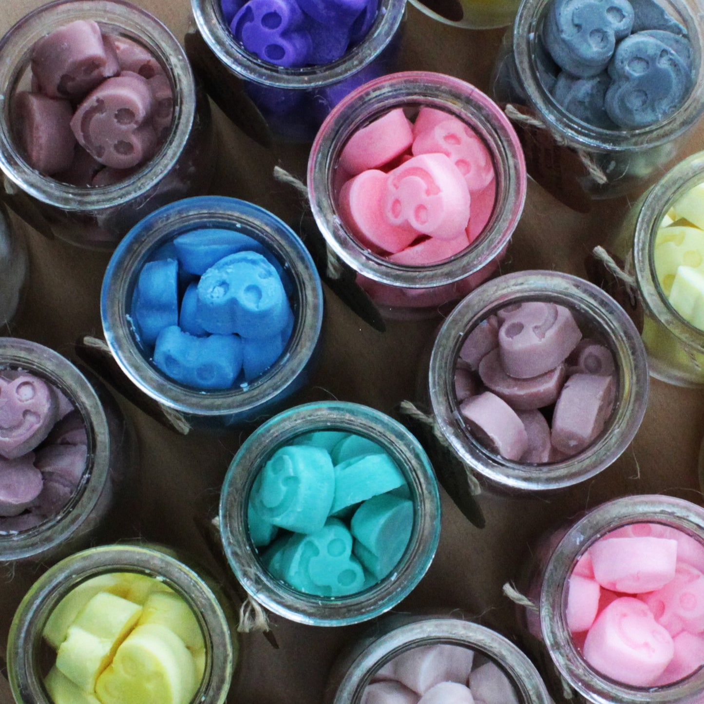 Heart Shaped Soy Wax Warmer Melts in a Jar - Dark Collection
