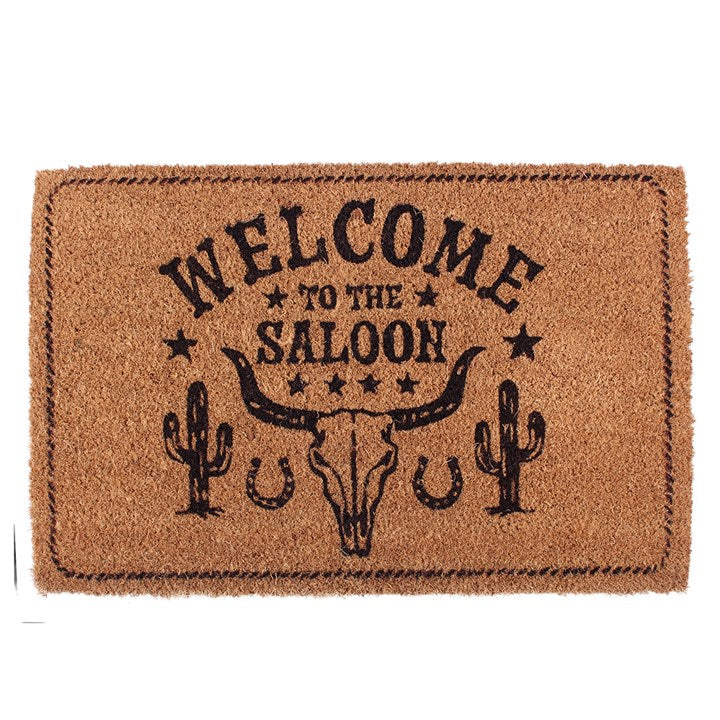 Natural Welcome to the Saloon Doormat