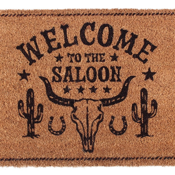 Natural Welcome to the Saloon Doormat