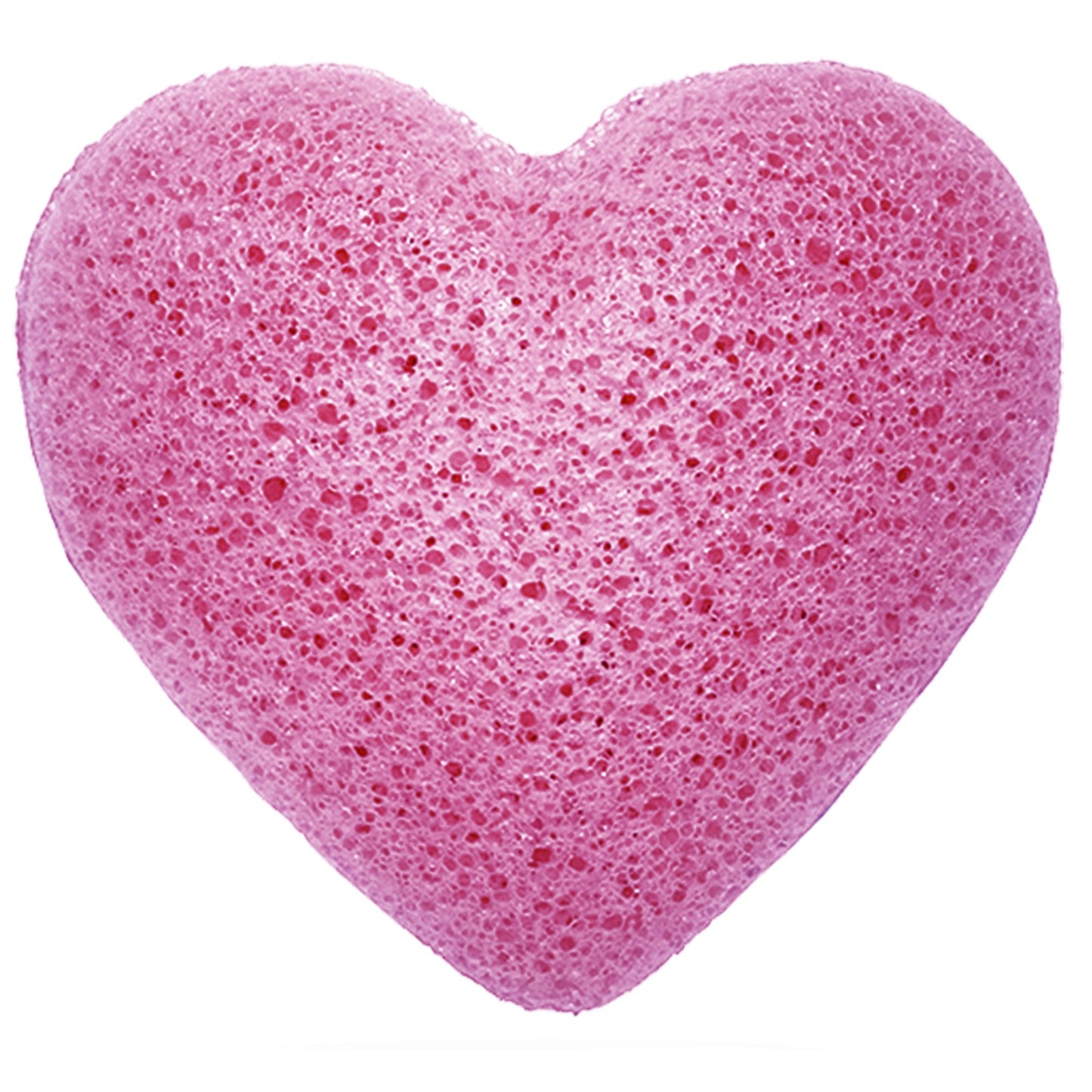 Lavender Coloured Heart Shaped Natural Japanese Style Konjac Sponge