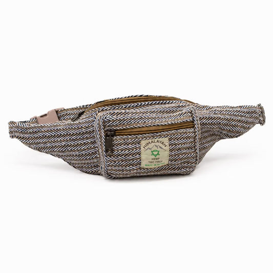Blue eco-friendly hemp and cotton bum bag
