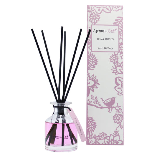 Reed Diffuser - Tea and Roses - 140ml - main product image from Quintessential Holistic Health Ltd UK