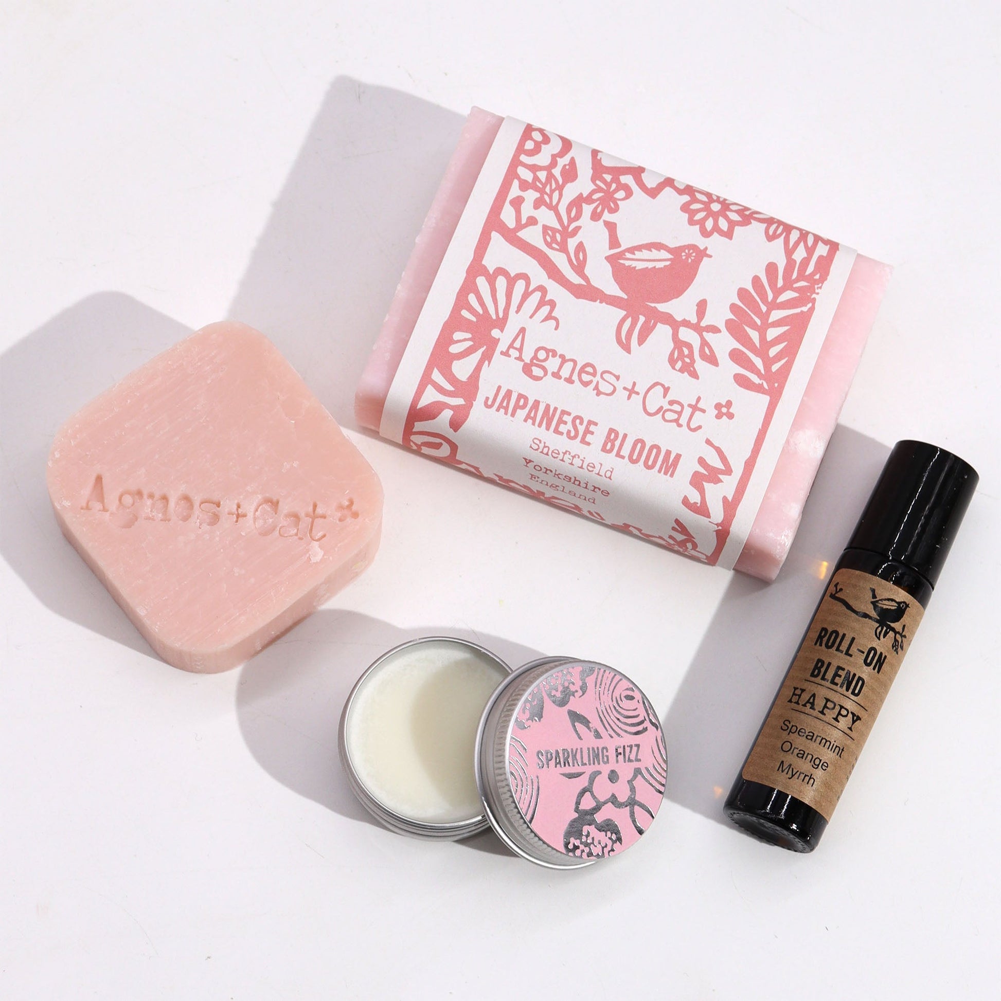 Handmade Personal Wellness Gift Set - Bloom and Bliss product packaging on clean background from Quintessential Holistic Health Ltd