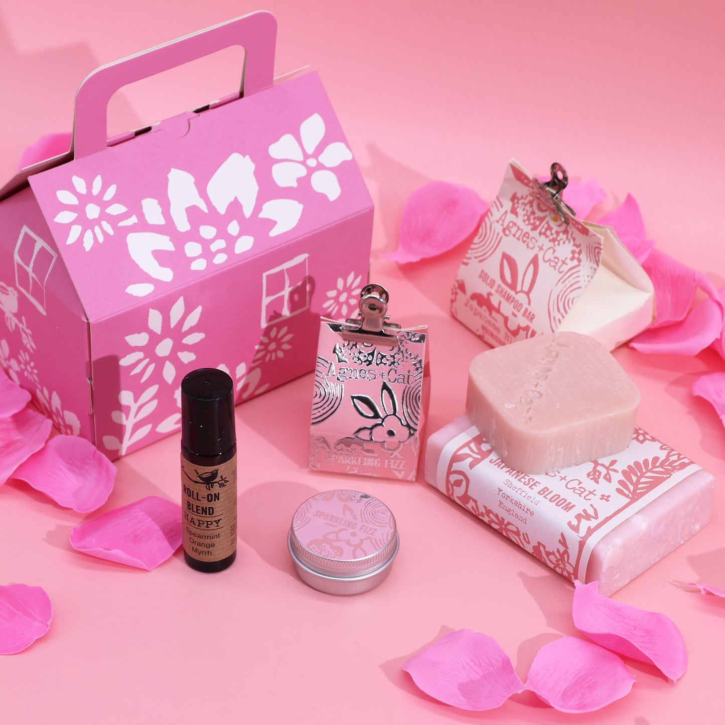 Handmade Personal Wellness Gift Set - Bloom and Bliss product packaging on clean background from Quintessential Holistic Health Ltd