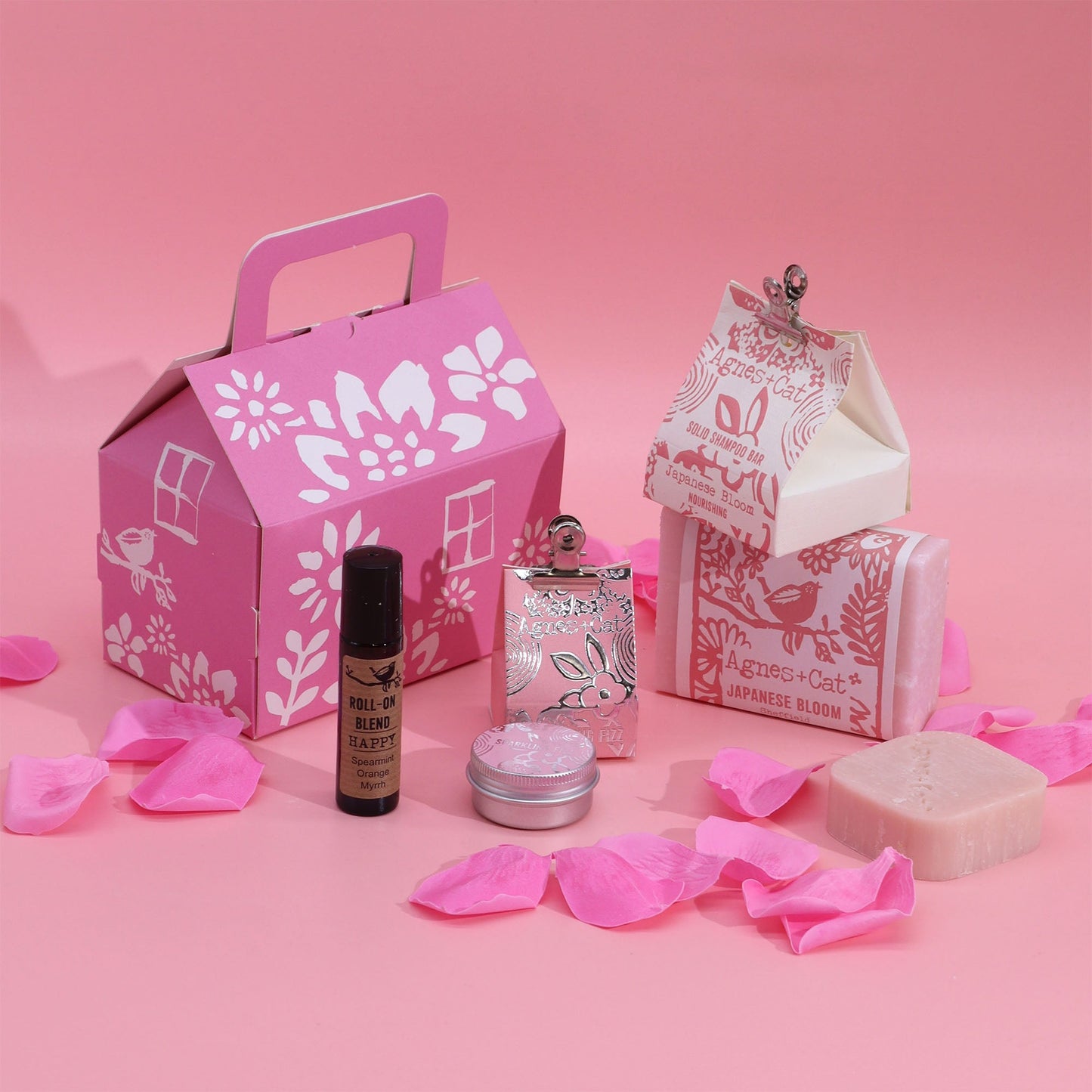 Handmade Personal Wellness Gift Set - Bloom and Bliss product packaging on clean background from Quintessential Holistic Health Ltd