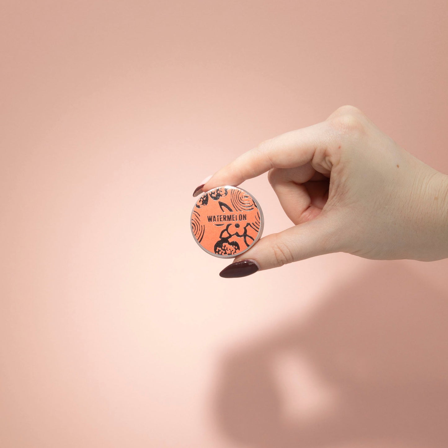 Hand-Poured Vegan-Friendly Natural Lip Balm - Watermelon product packaging on clean background from Quintessential Holistic Health Ltd