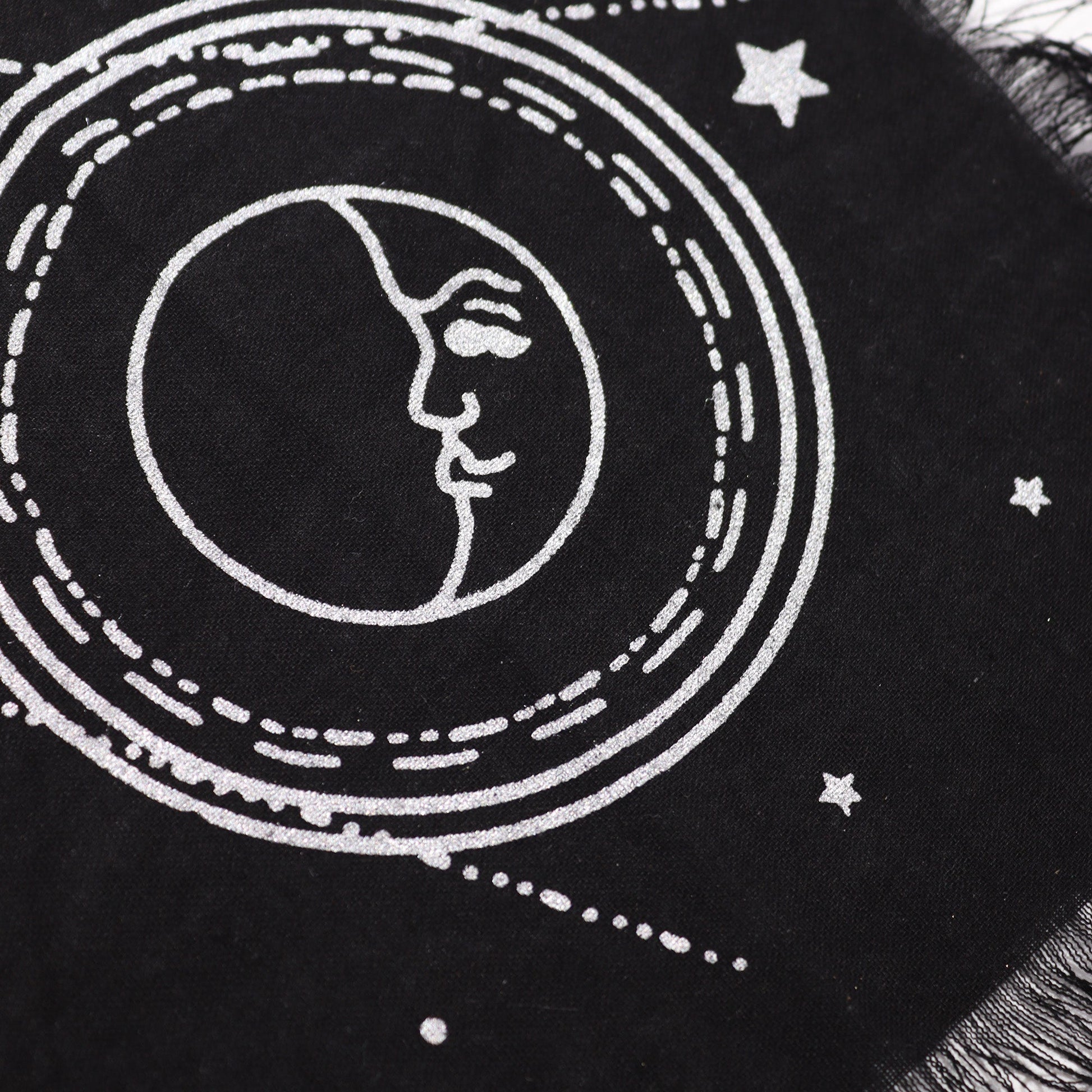 Esoteric Cotton Altar Cloth - Sun and Moon product packaging on clean background from Quintessential Holistic Health Ltd