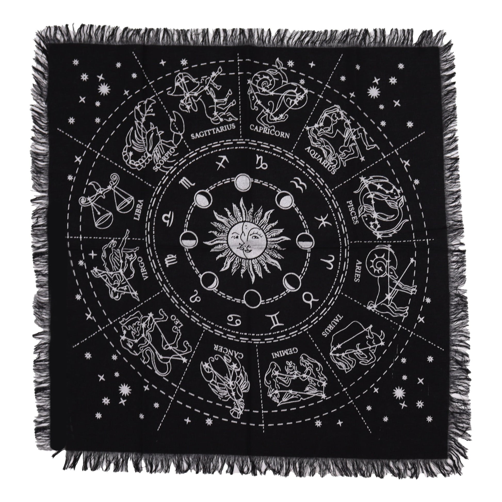 Esoteric Cotton Altar Cloth - Horoscope product packaging on clean background from Quintessential Holistic Health Ltd