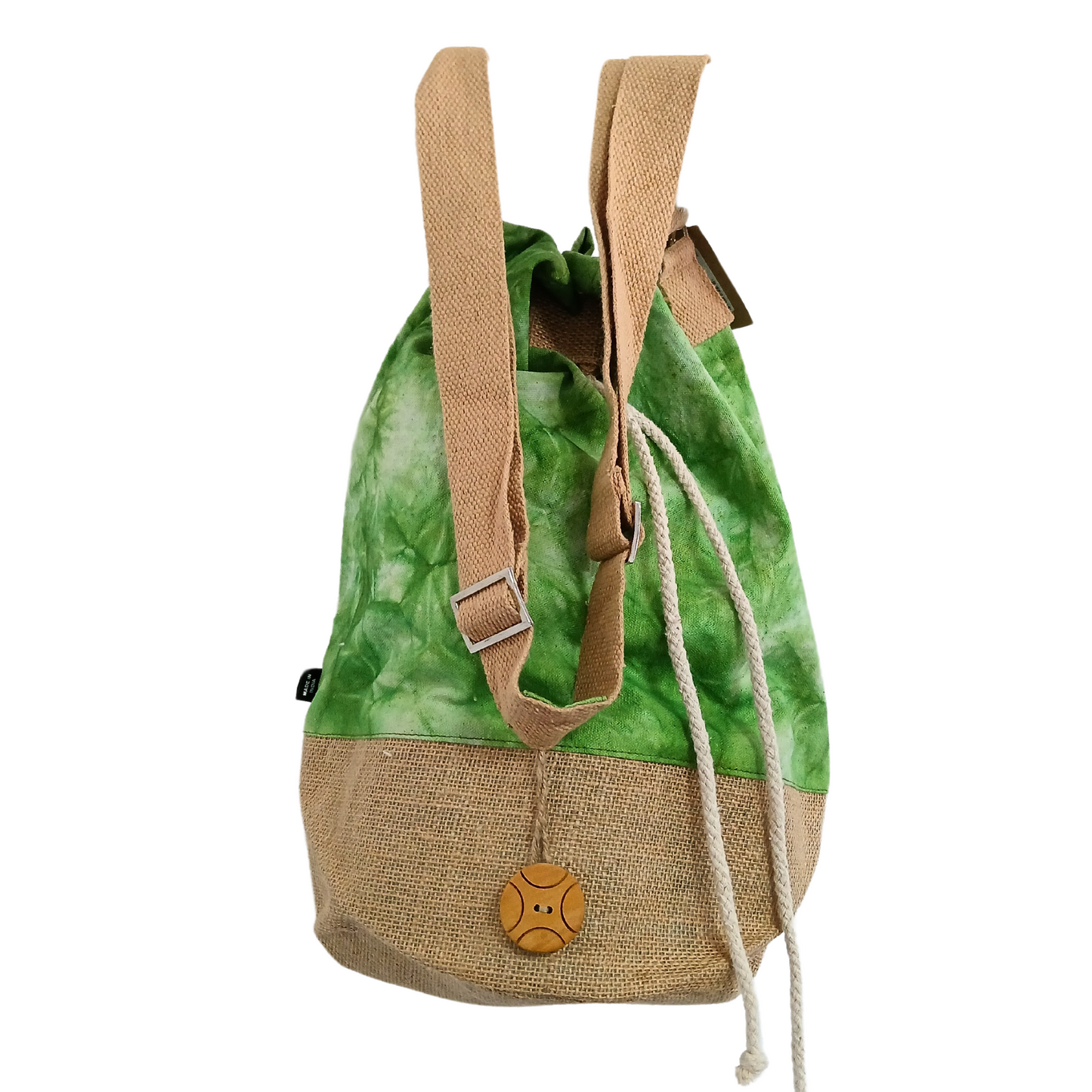 All Natural Backpack - Green Stonewash - Tree of Life product packaging on clean background from Quintessential Holistic Health Ltd