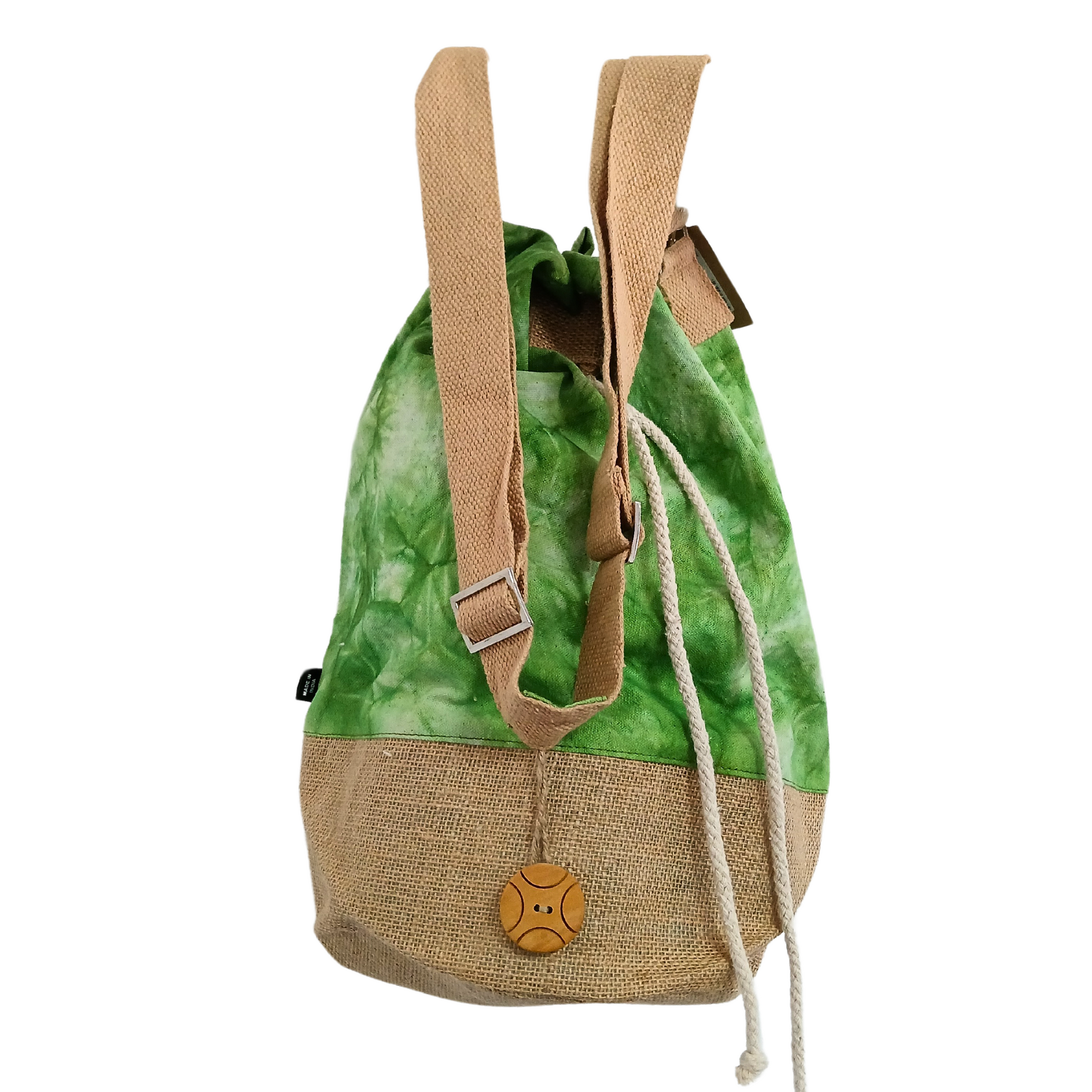 All Natural Backpack - Green Stonewash - Tree of Life product packaging on clean background from Quintessential Holistic Health Ltd