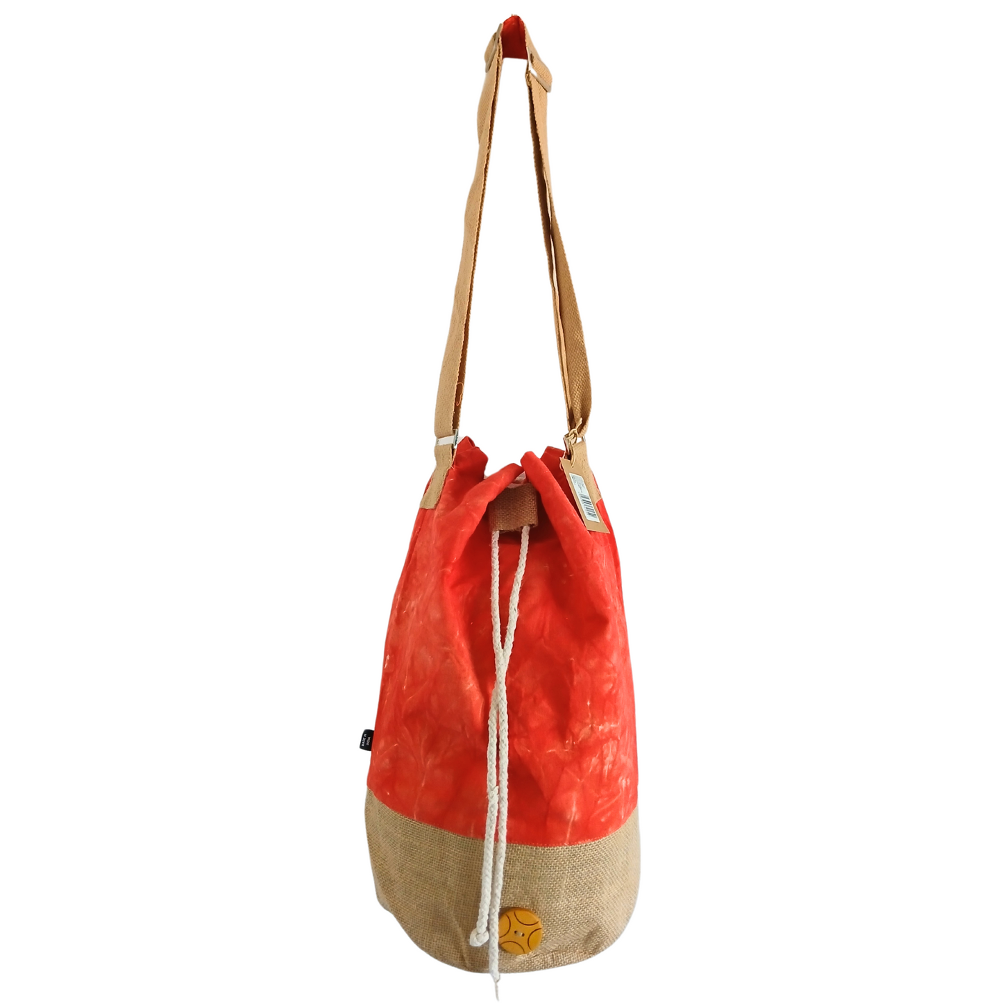 All Natural Backpack - Orange Stonewash - Namaste Hand product packaging on clean background from Quintessential Holistic Health Ltd