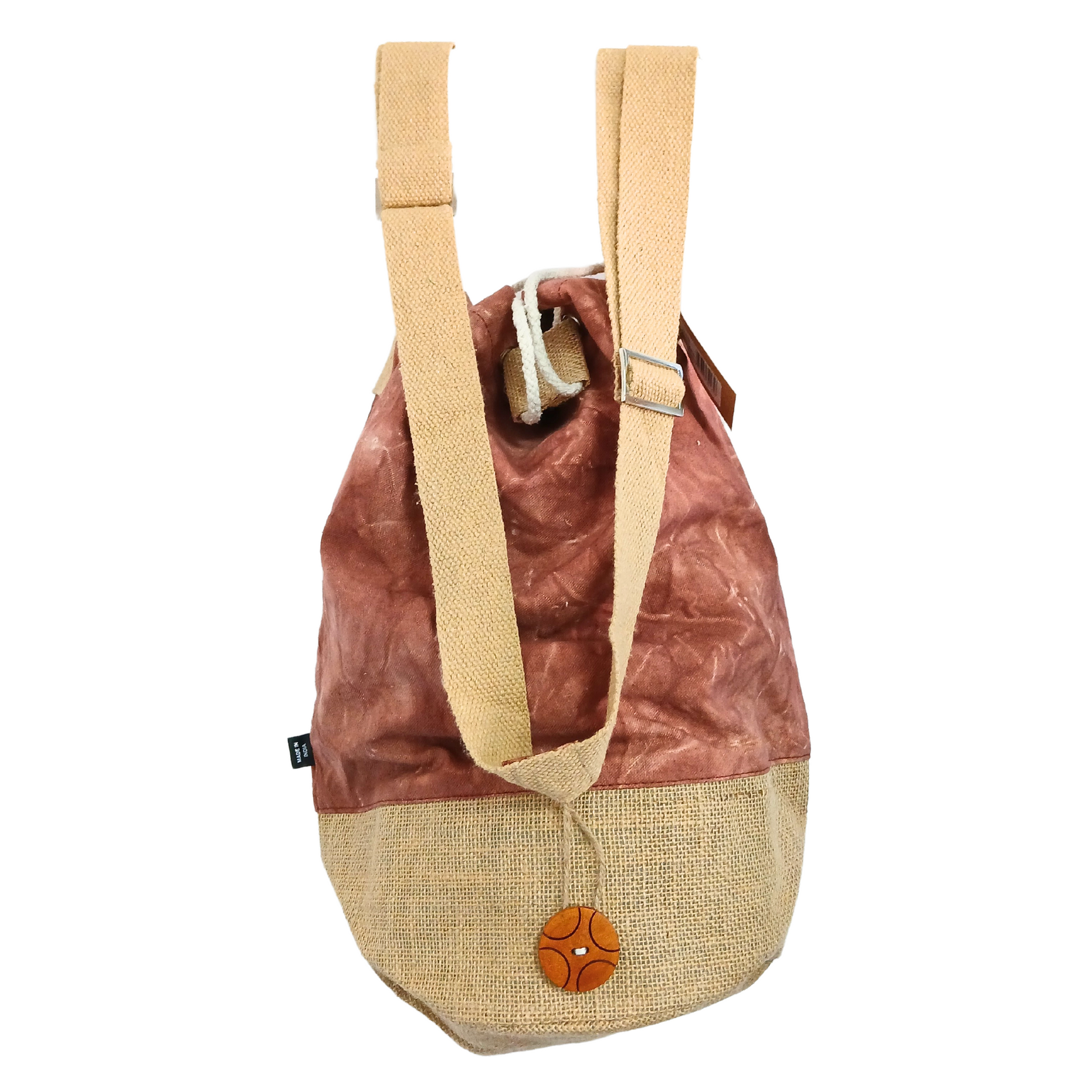 All Natural Backpack - Terracotta Stonewash - Hamsa product packaging on clean background from Quintessential Holistic Health Ltd