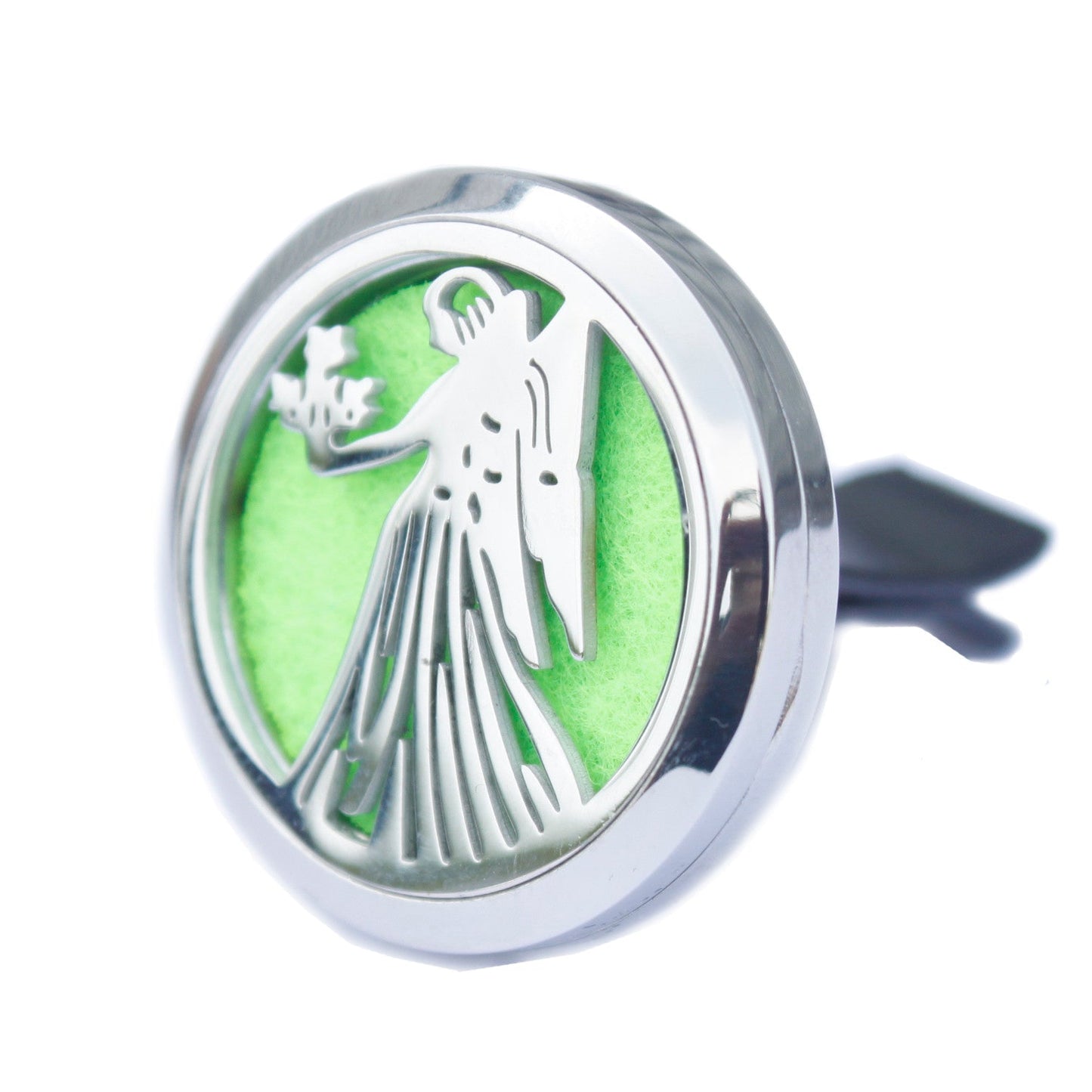 Car Essential Oil Air Freshener Diffuser Kit inc 10 Refill Pads - Guardian Angel product packaging on clean background from Quintessential Holistic Health Ltd