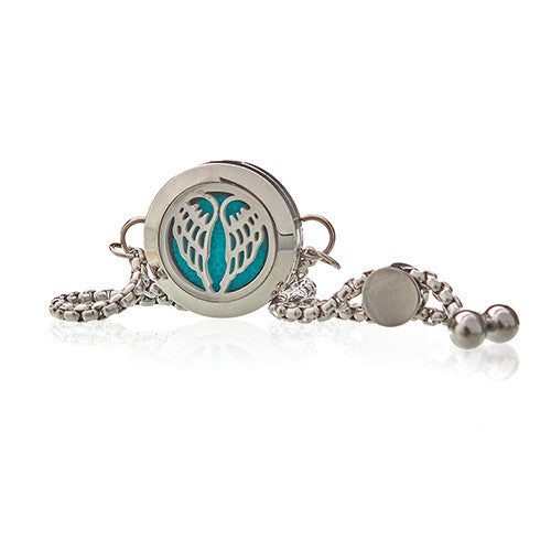 Aromatherapy Essential Oil Chain Bracelet - Angel Wings product packaging on clean background from Quintessential Holistic Health Ltd