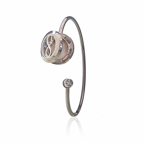 Aromatherapy Essential Oil Crystal Solid Bracelet - Infinite Love product packaging on clean background from Quintessential Holistic Health Ltd