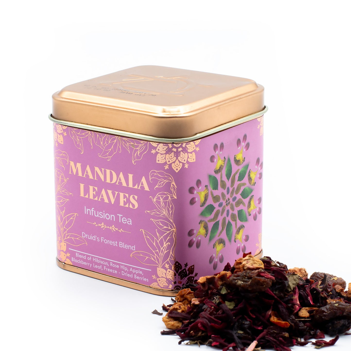 50g Druids Forest Blend Artisan Tea product packaging on clean background from Quintessential Holistic Health Ltd