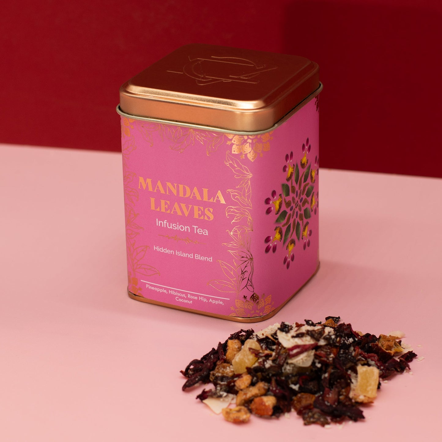 50g Hidden Islands Blend Artisan Tea product packaging on clean background from Quintessential Holistic Health Ltd