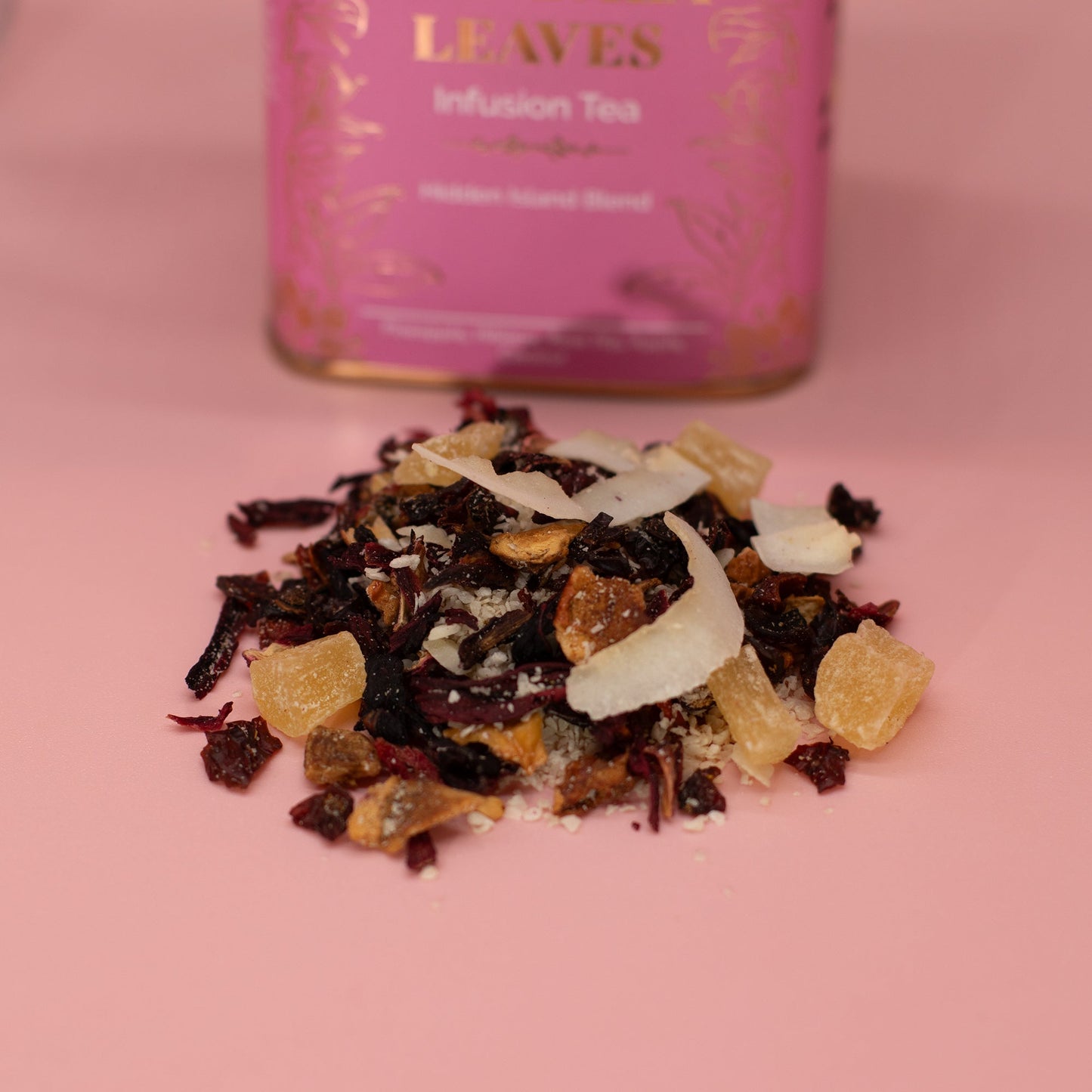 50g Hidden Islands Blend Artisan Tea product packaging on clean background from Quintessential Holistic Health Ltd