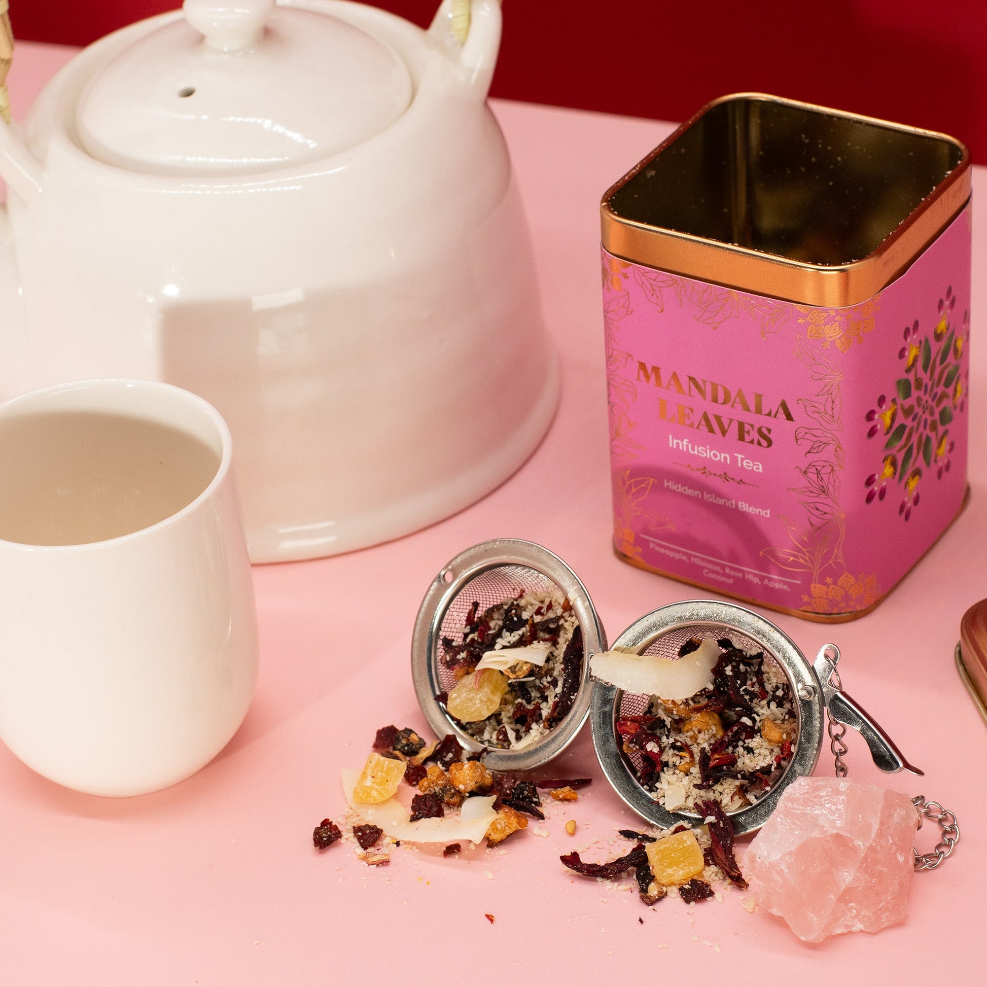 50g Hidden Islands Blend Artisan Tea product packaging on clean background from Quintessential Holistic Health Ltd