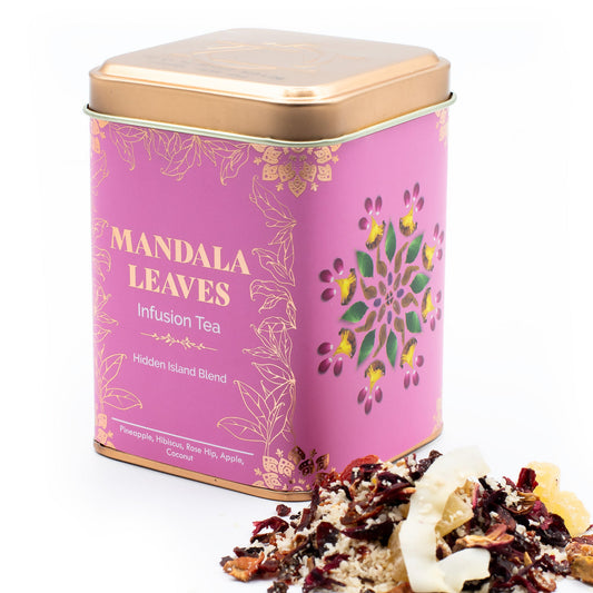 50g Hidden Islands Blend Artisan Tea product packaging on clean background from Quintessential Holistic Health Ltd