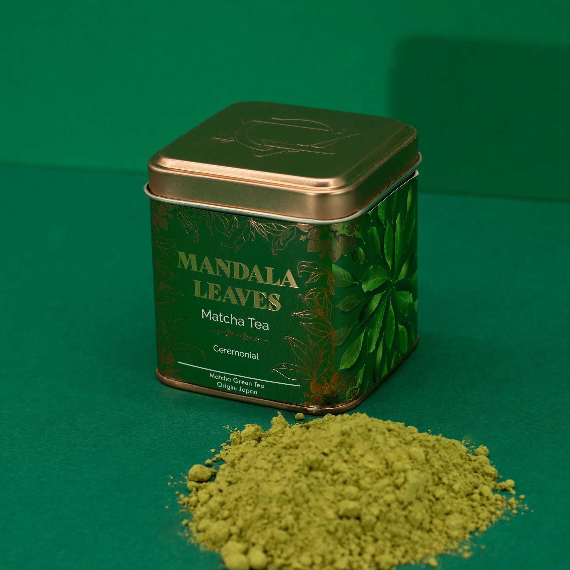 50g Organic Ceremonial Matcha Green Tea product packaging on clean background from Quintessential Holistic Health Ltd