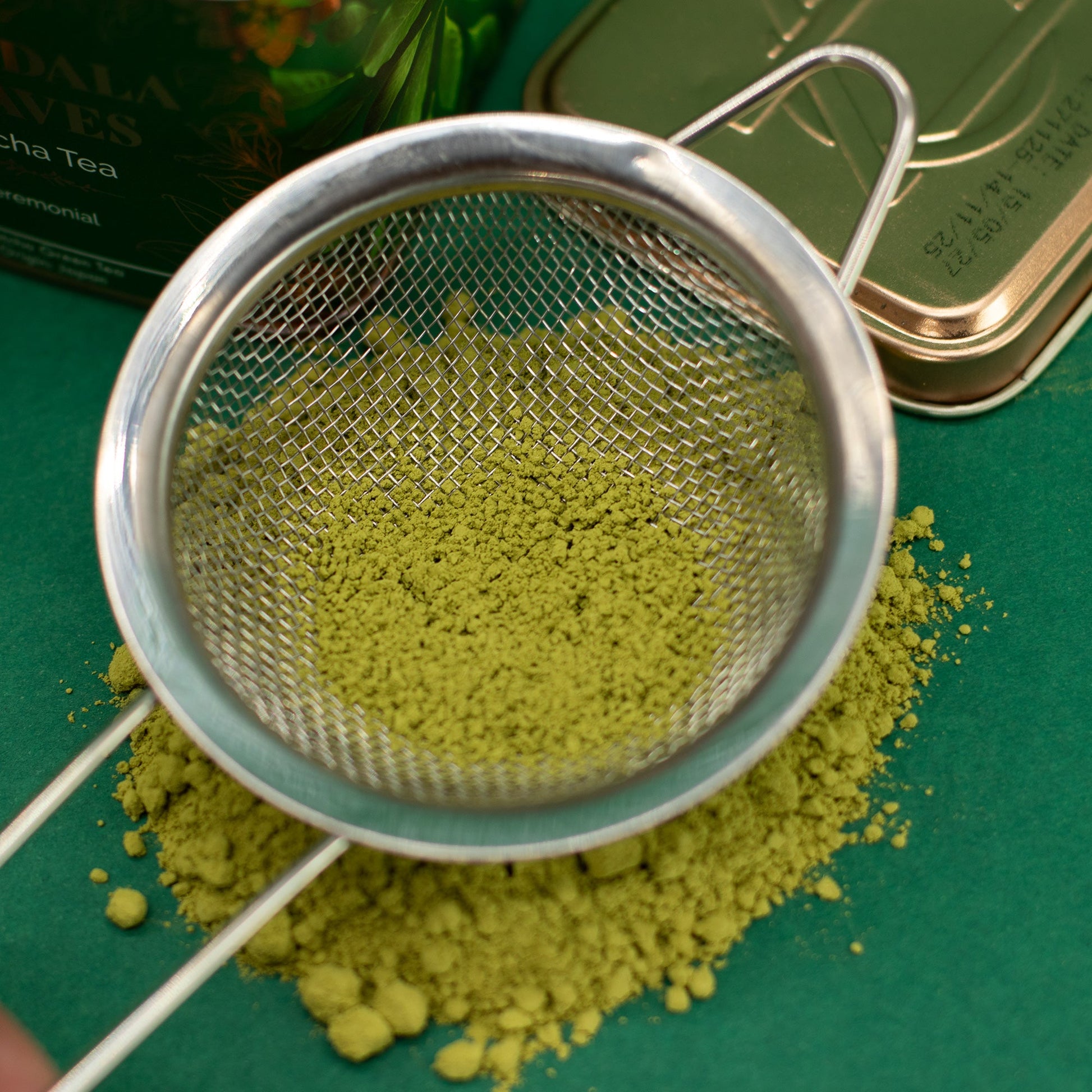 50g Organic Ceremonial Matcha Green Tea product packaging on clean background from Quintessential Holistic Health Ltd