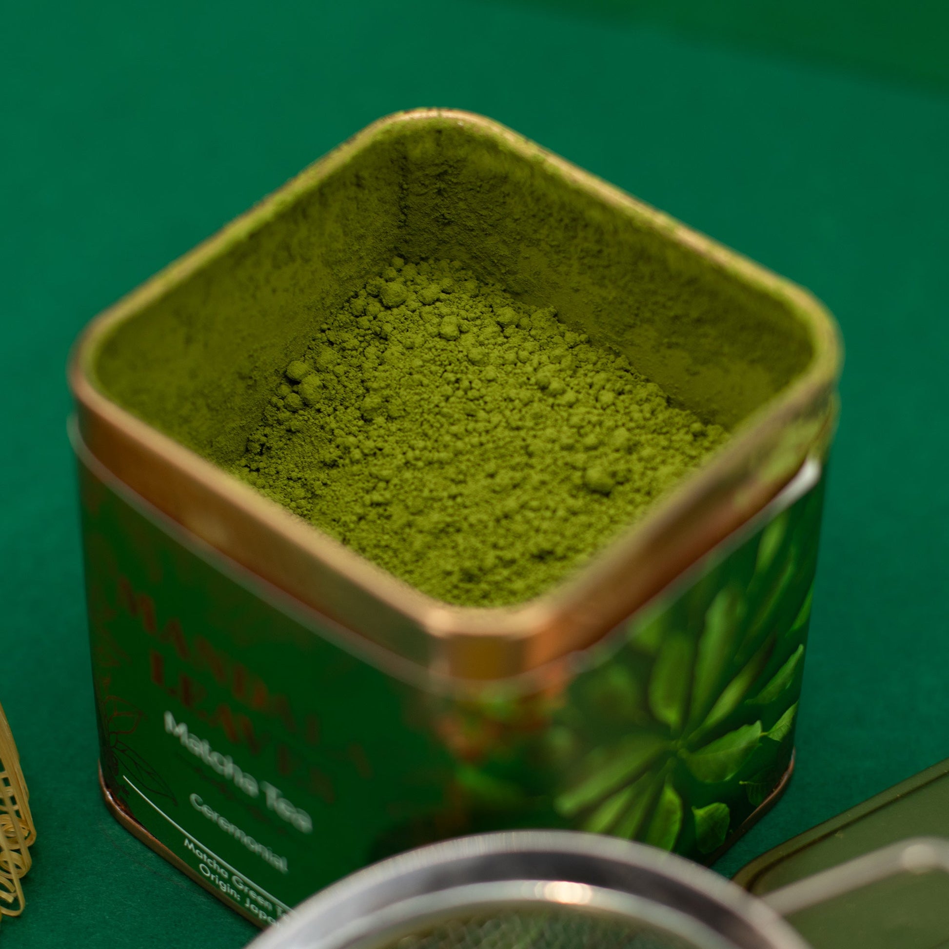50g Organic Ceremonial Matcha Green Tea product packaging on clean background from Quintessential Holistic Health Ltd