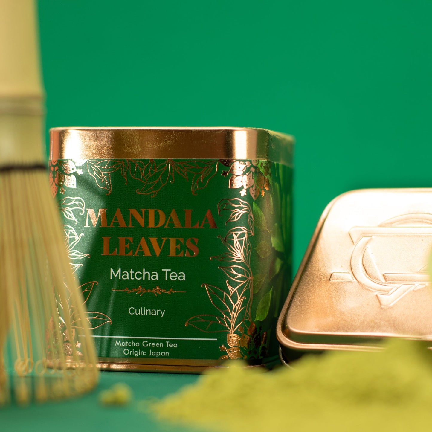 50g Organic Culinary Matcha Green Tea product packaging on clean background from Quintessential Holistic Health Ltd