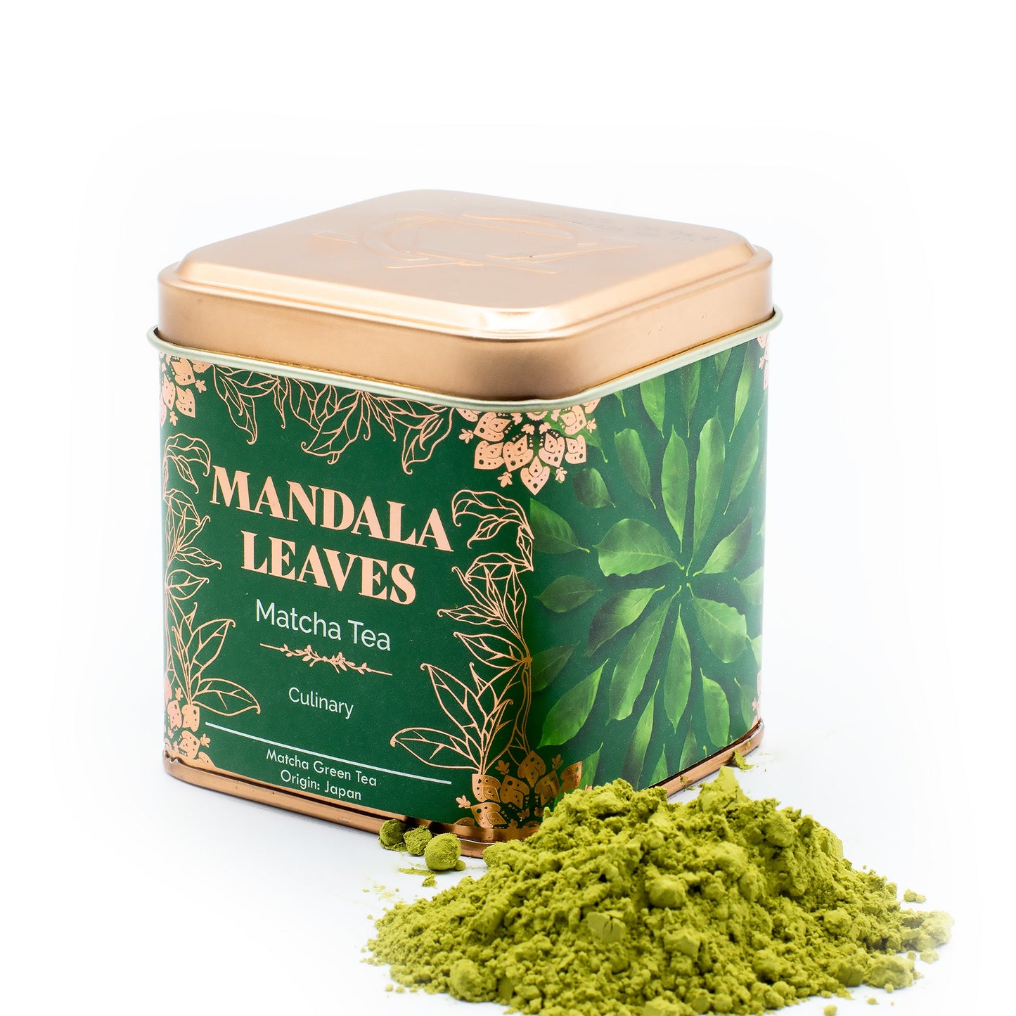 50g Organic Culinary Matcha Green Tea product packaging on clean background from Quintessential Holistic Health Ltd