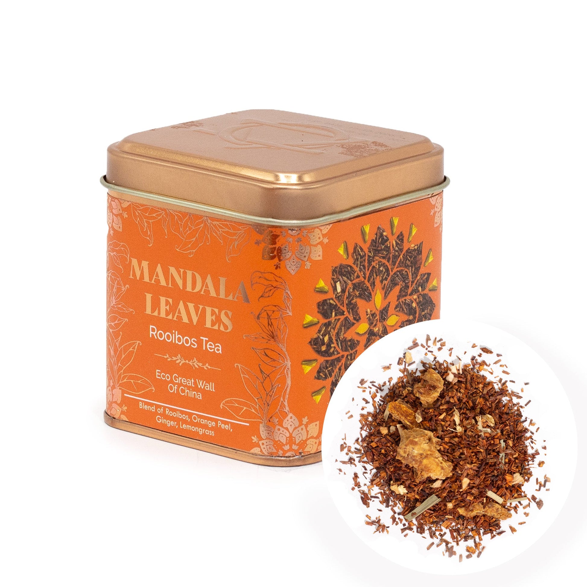 50g Rooibos Eco Great Wall of China Blend Artisan Tea product packaging on clean background from Quintessential Holistic Health Ltd
