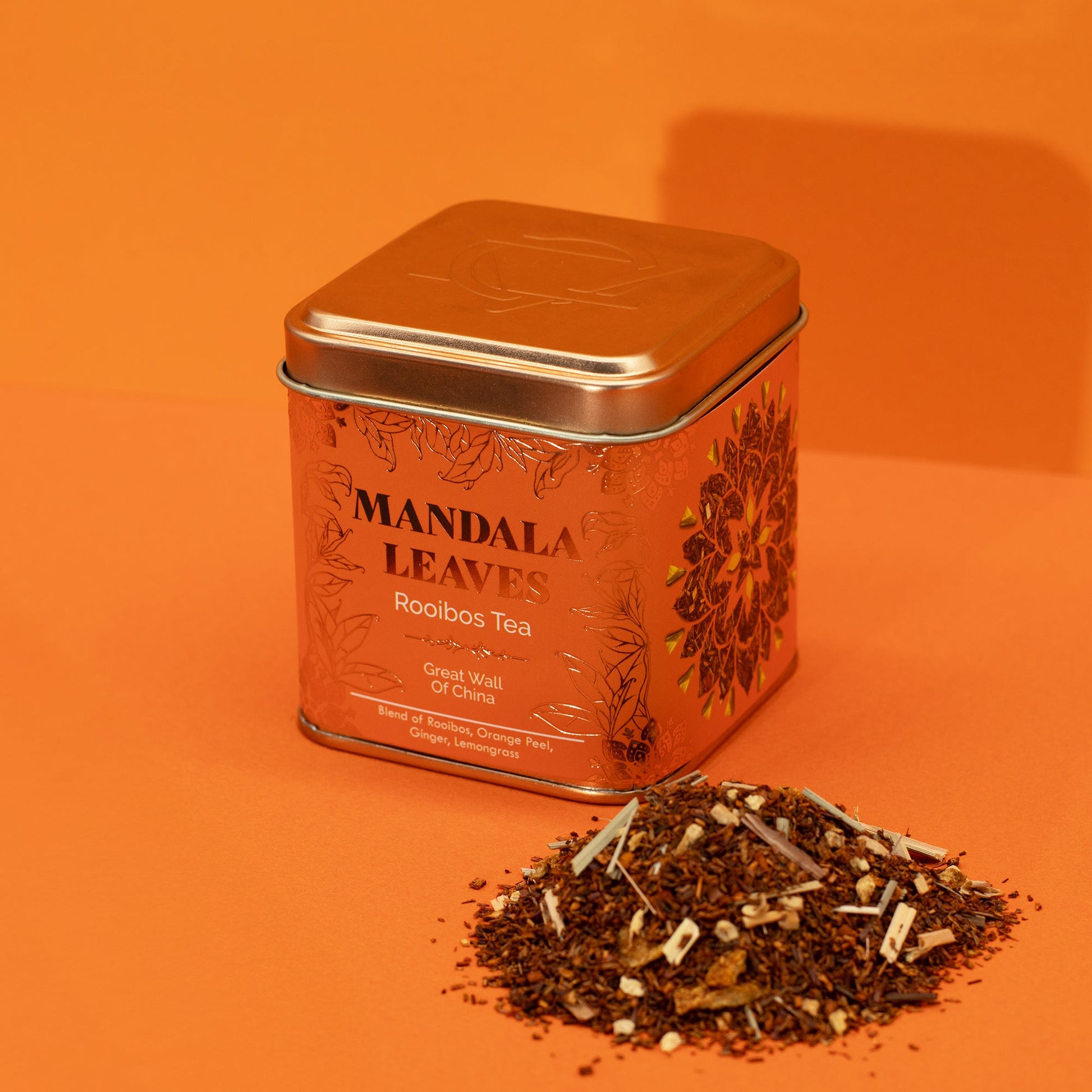 50g Rooibos Eco Great Wall of China Blend Artisan Tea product packaging on clean background from Quintessential Holistic Health Ltd