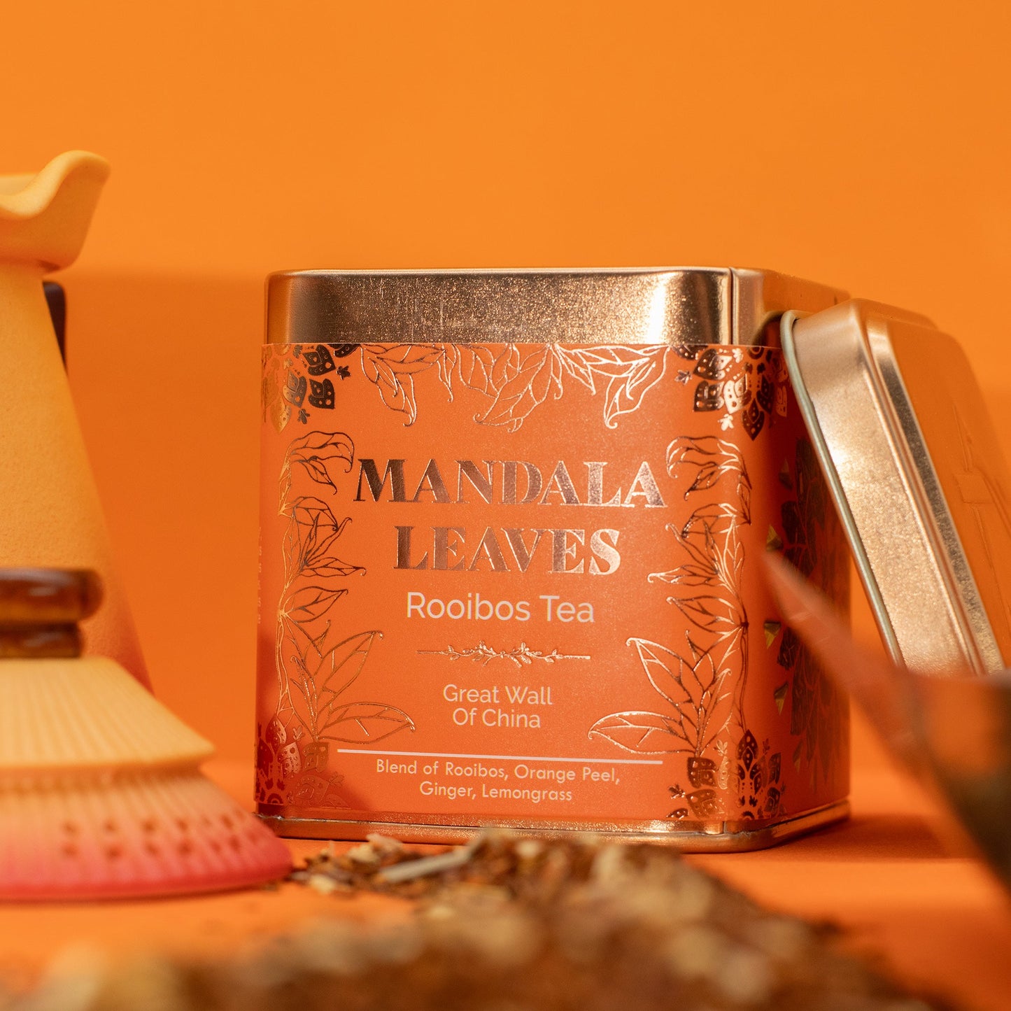 50g Rooibos Eco Great Wall of China Blend Artisan Tea product packaging on clean background from Quintessential Holistic Health Ltd