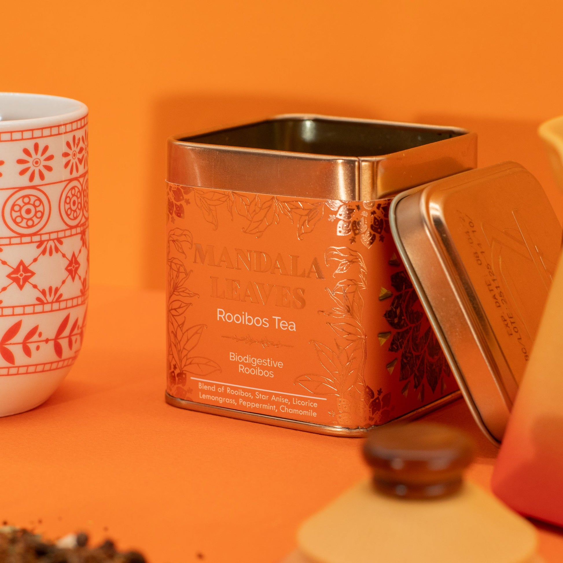 50g Organic Biodigest Rooibos Blend Artisan Tea product packaging on clean background from Quintessential Holistic Health Ltd