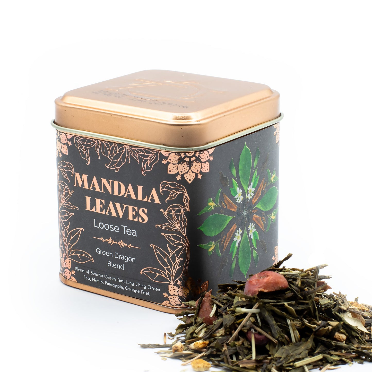 50g Green Dragon Blend Artisan Tea product packaging on clean background from Quintessential Holistic Health Ltd