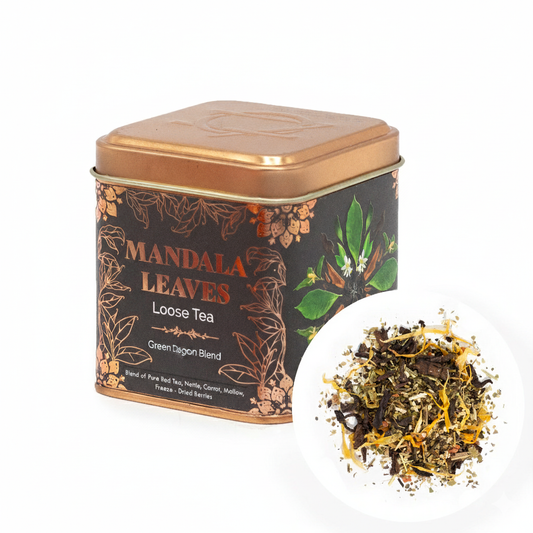 50g Green Dragon Blend Artisan Tea product packaging on clean background from Quintessential Holistic Health Ltd