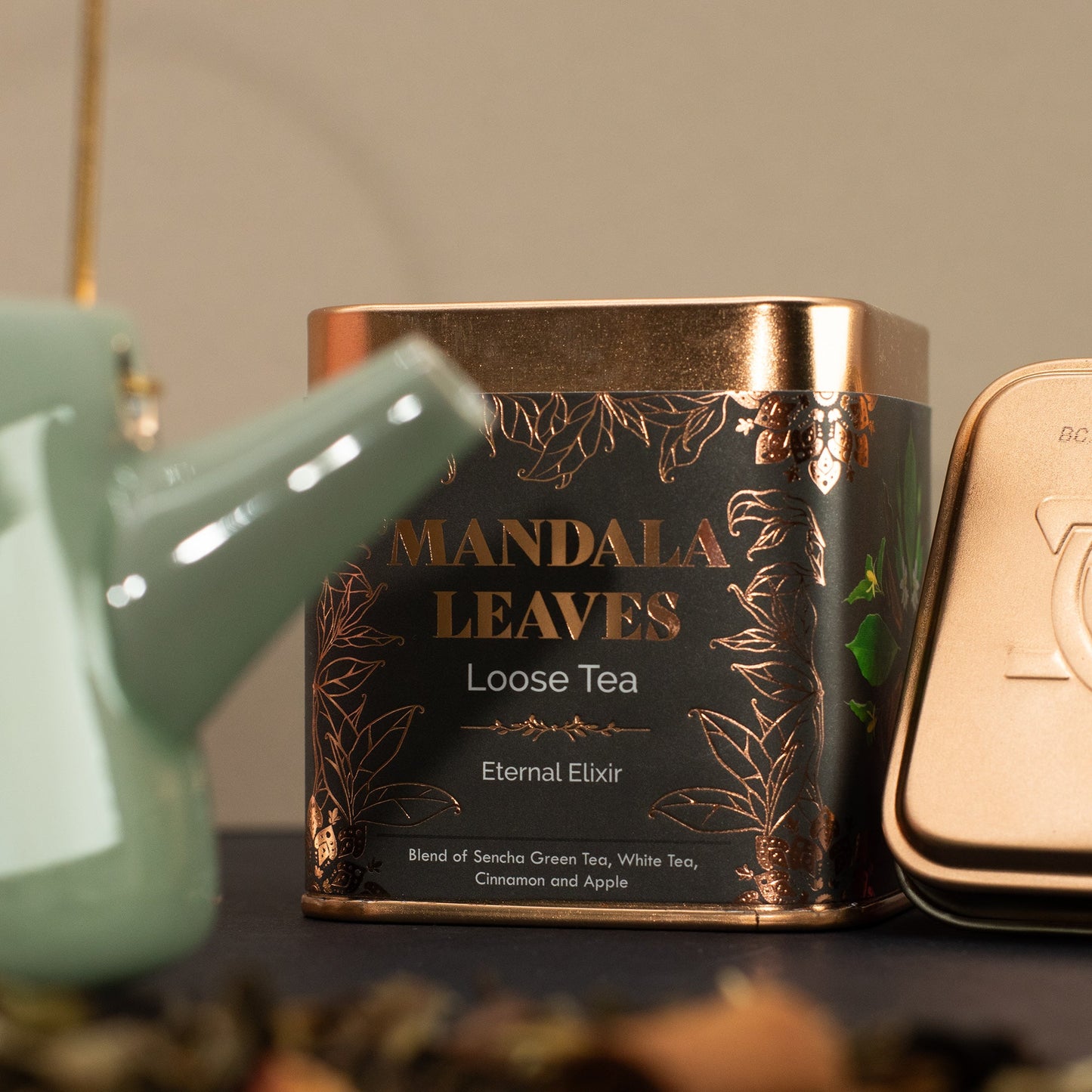 50g Ethernal Elixir Blend Artisan Tea product packaging on clean background from Quintessential Holistic Health Ltd