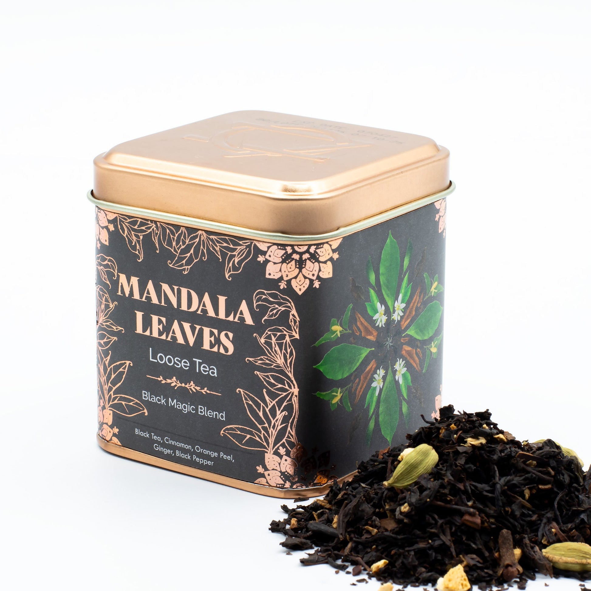 50g Black Magic Blend Artisan Tea product packaging on clean background from Quintessential Holistic Health Ltd