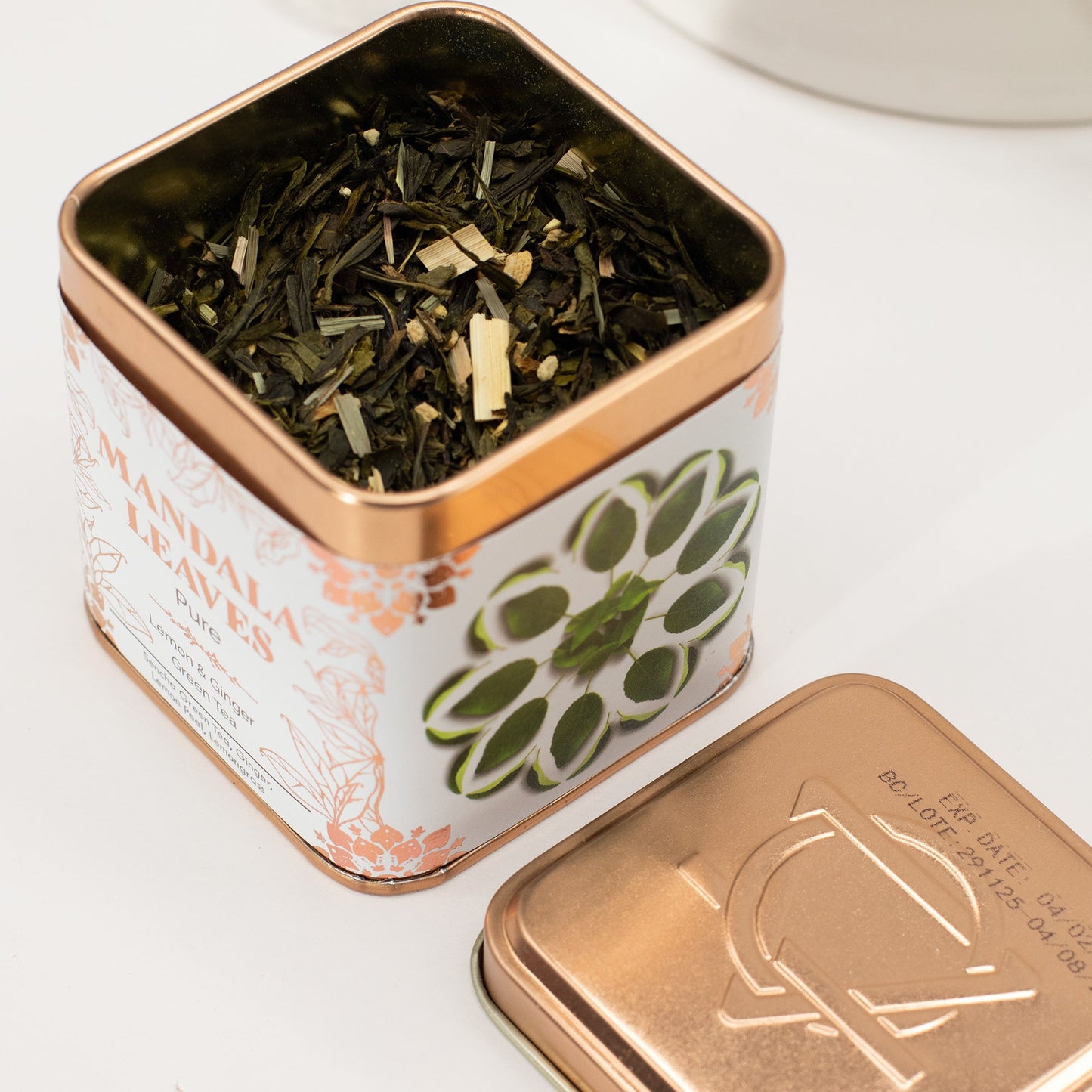 50g Eco Classic Lemon and Ginger Blend Green Tea product packaging on clean background from Quintessential Holistic Health Ltd