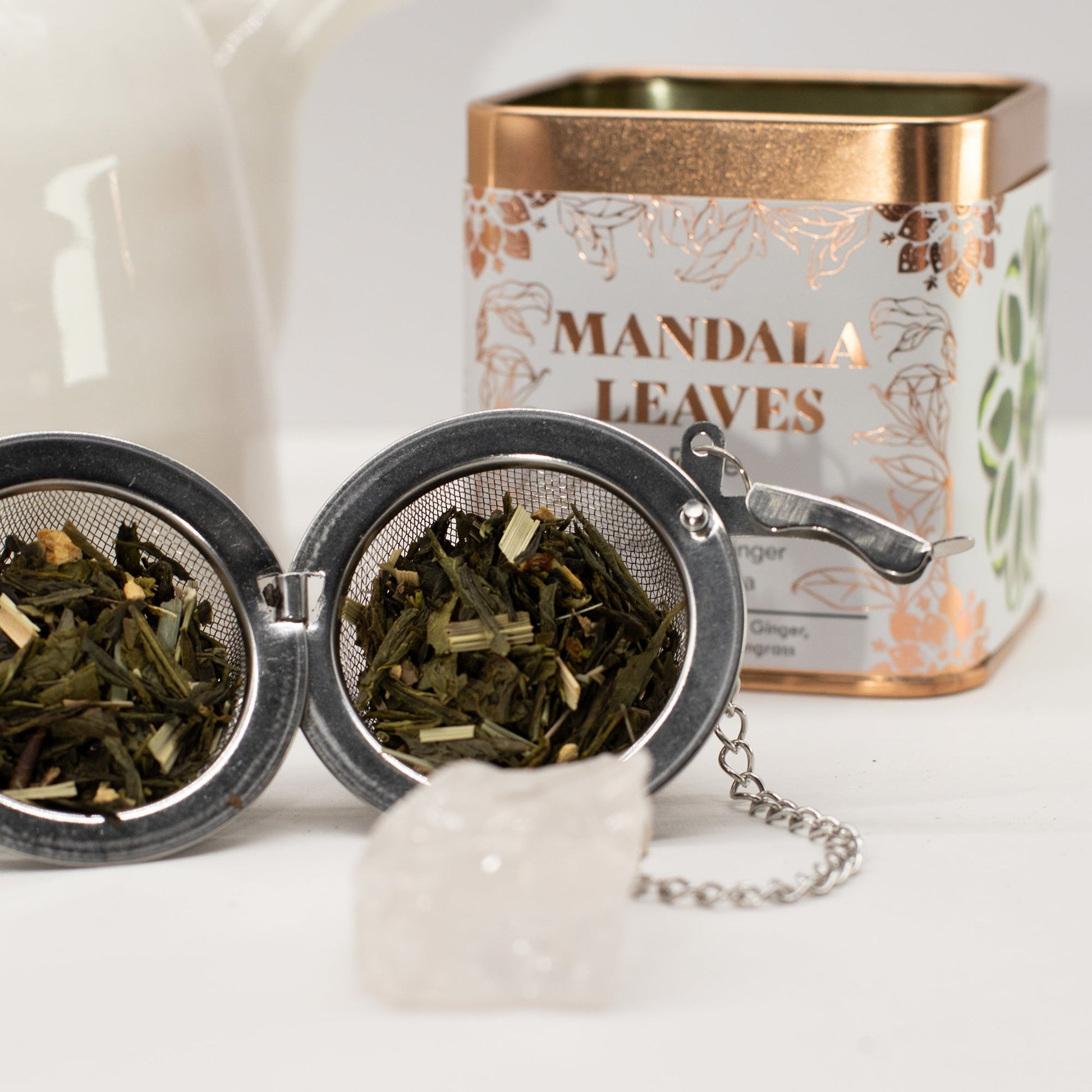 50g Eco Classic Lemon and Ginger Blend Green Tea product packaging on clean background from Quintessential Holistic Health Ltd