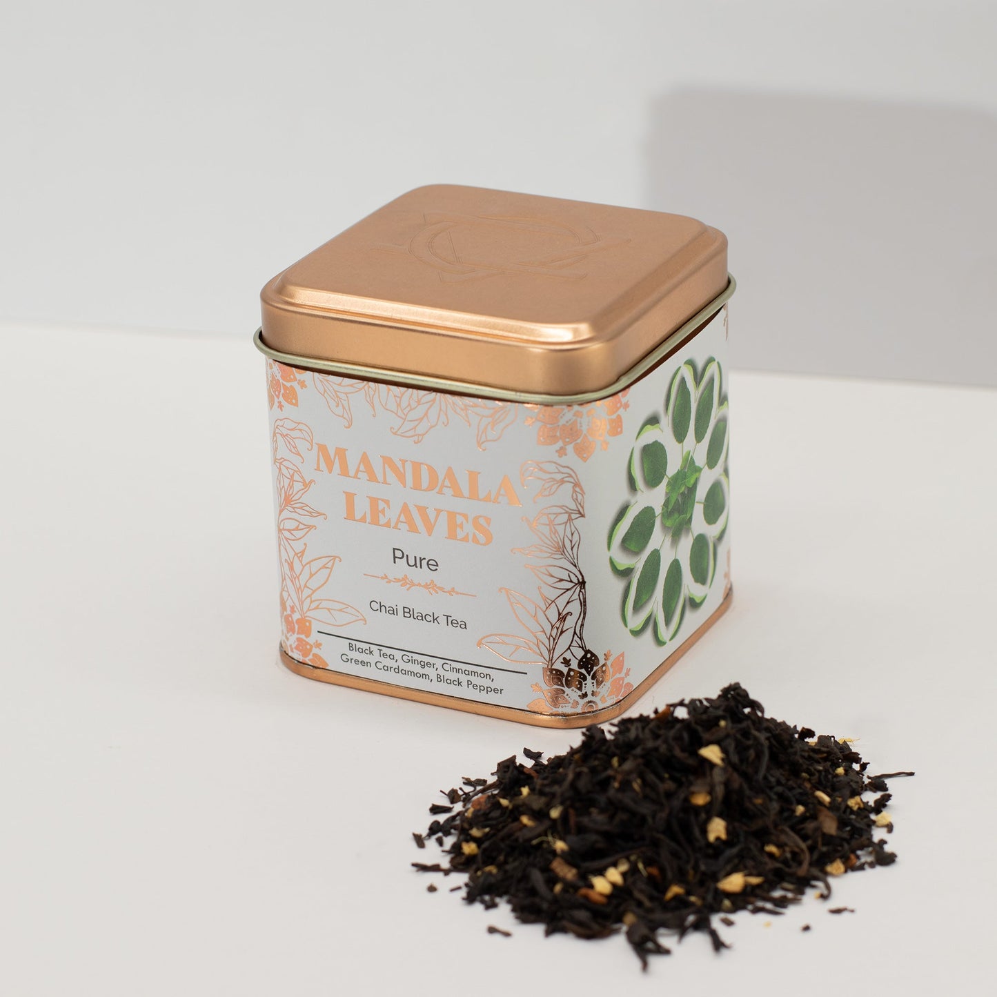 50g Organic Chai Black Blend Artisan Tea product packaging on clean background from Quintessential Holistic Health Ltd