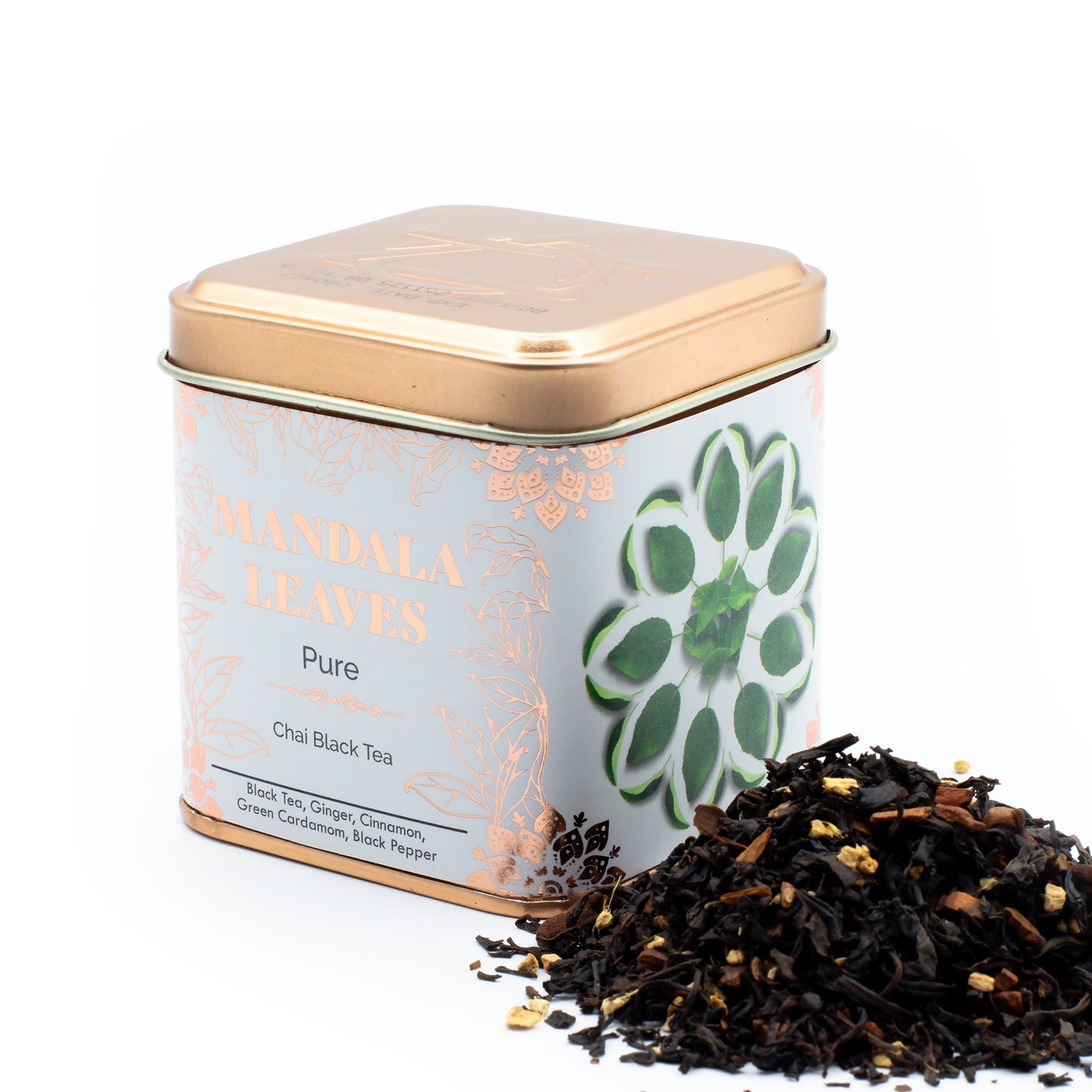 50g Organic Chai Black Blend Artisan Tea product packaging on clean background from Quintessential Holistic Health Ltd