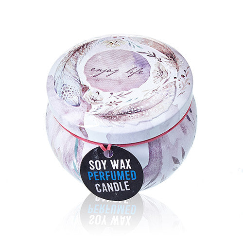 Soy Wax Art Tin Candles 120g