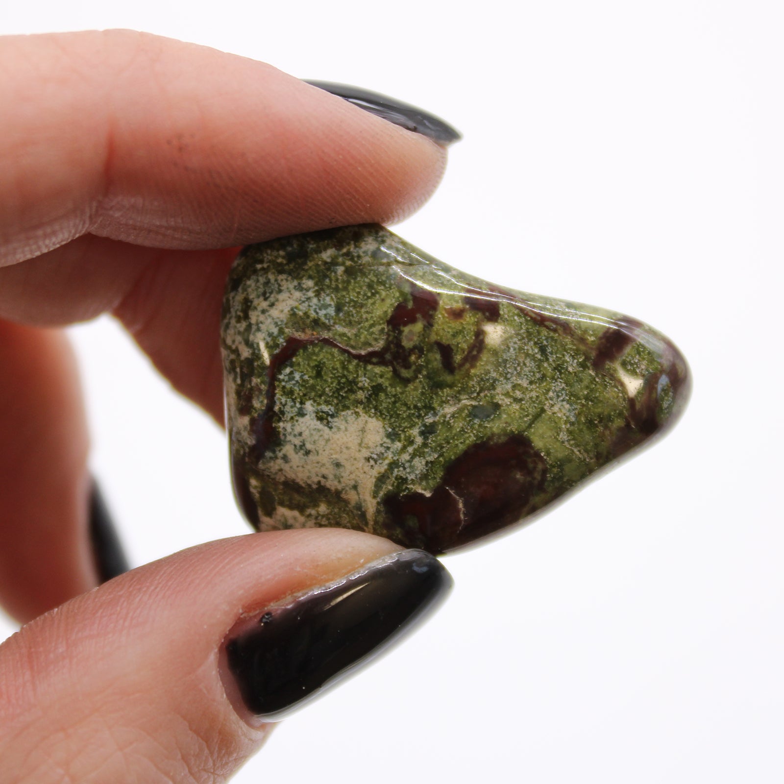 12 x Polished Natural Tumble Stones - Medium / Dragon Stones product packaging on clean background from Quintessential Holistic Health Ltd